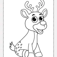 fawn baby deer coloring pages