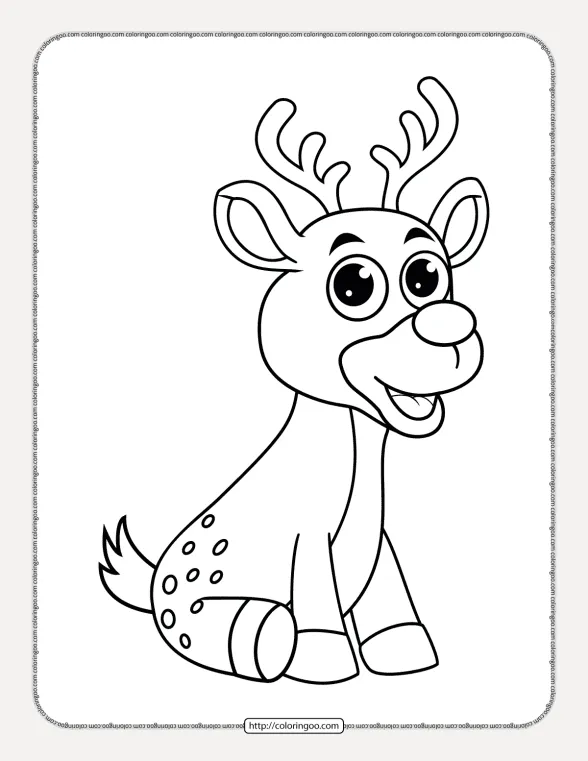 Fawn Baby Deer Coloring Pages 1 fawn baby deer coloring pages