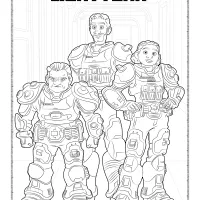 lightyear alisha izzy and maurice coloring pages