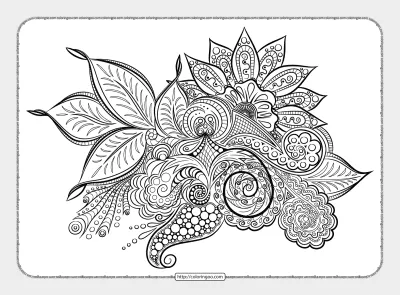 Mandala Coloring Sheet for Adults
