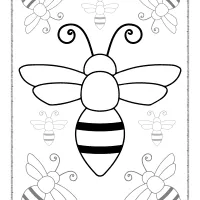 Bee Coloring Pages for Kids 28 bee coloring pages for kids