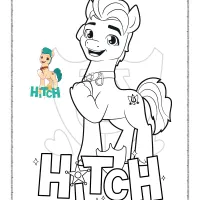 mlp hitch trailblazer coloring pages