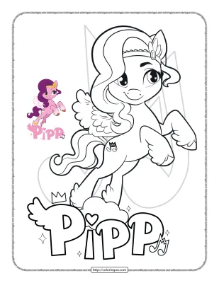 MLP Pipp Petals Coloring Sheet