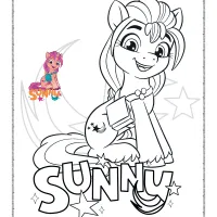 mlp sunny starscout coloring pages
