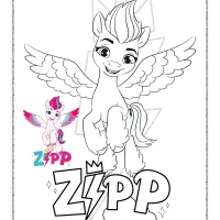 mlp zipp storm coloring sheet