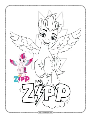 MLP Zipp Storm Coloring Sheet