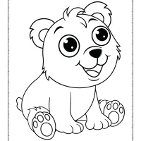 baby polar bear coloring pages