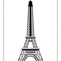 Eiffel Tower White and Black Pdf Outline 16 eiffel tower white and black pdf outline
