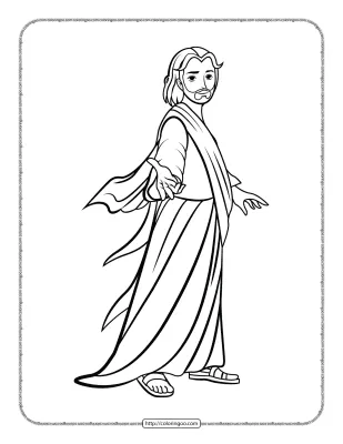 Jesus Christ Coloring Pages for Kids