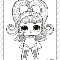 lol glow grrrl coloring pages