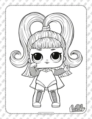 LOL Glow Grrrl Coloring Pages