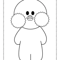 paper duck pdf coloring pages