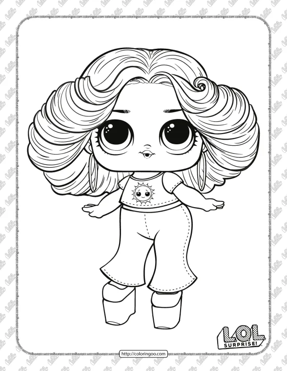 LOL Shine Baybay Coloring Pages 1 LOL Shine Baybay Coloring Pages