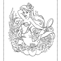 Ariel The Little Mermaid Coloring Pages 24 ariel the little mermaid coloring pages