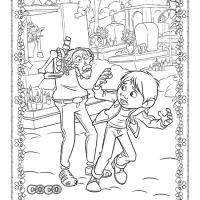 disney coco coloring sheet