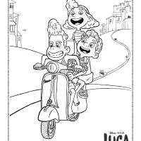 disney luca coloring sheet