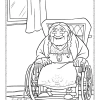 disney mama coco coloring page