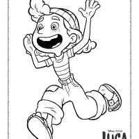 giulia from disney luca coloring page
