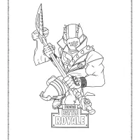 fortnite game battle royale coloring pages