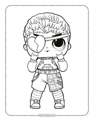 LOL Surprise Boy Doll Coloring Pages