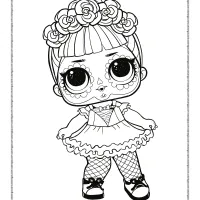 lol surprise skull coloring pages