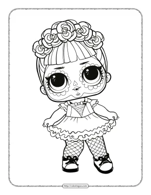 LOL Surprise Skull Coloring Pages
