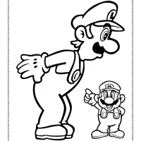 Mario and Luigi Coloring Pages 54 mario and luigi coloring pages