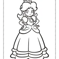 Princess Daisy Coloring Pages 46 princess daisy coloring pages