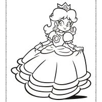 Princess Daisy Coloring Sheet 48 princess daisy coloring sheet
