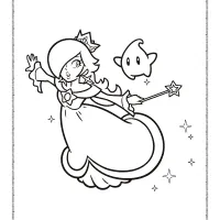 Princess Rosalina Coloring Page 52 princess rosalina coloring page