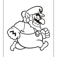 Wario Coloring Sheet for Kids 55 wario coloring sheet for kids