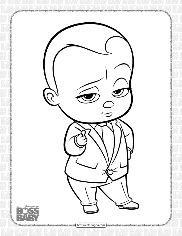 Baby Boss Coloring Pages 1 baby boss coloring pages