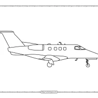embraer phenom 100 coloring page