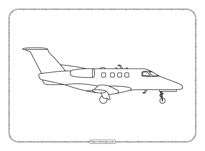 Embraer Phenom 100 Coloring Page