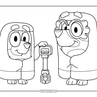 bluey i love my grandma coloring sheet