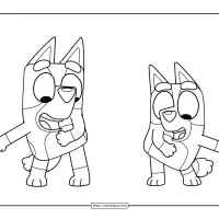 bluey i love my grandpa coloring sheet