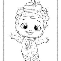 cry babies ella coloring sheet