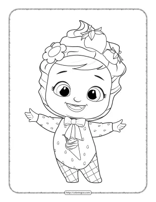 Cry Babies Ella Coloring Sheet