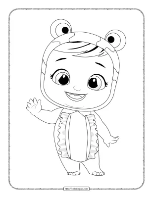 Cry Babies Fern Coloring Sheet