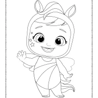 cry babies jenna coloring sheet