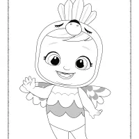 cry babies sidney coloring sheet