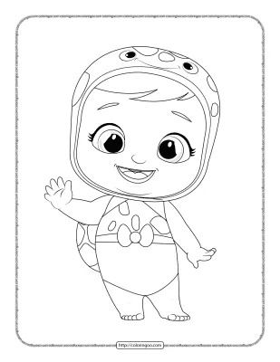 Cry Babies Tori Coloring Sheet