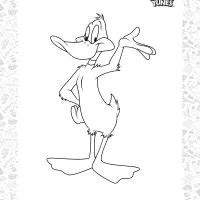 Daffy Duck Coloring Sheet 2 daffy duck coloring sheet
