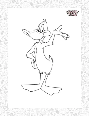 Daffy Duck Coloring Sheet