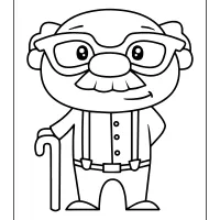 grandpa pdf coloring sheet