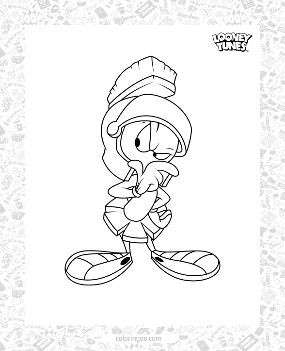 Marvin The Martian Coloring Sheet 1 marvin the martian coloring sheet