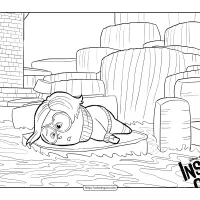 sadness from inside out coloring sheet