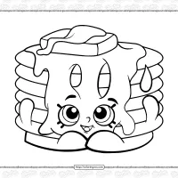 Shopkins Pamela Pancake Coloring Page 59 shopkins pamela pancake coloring page
