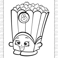 Shopkins Poppy Corn Coloring Page 60 shopkins poppy corn coloring page