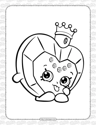 Shopkins Princess Scent Coloring Page